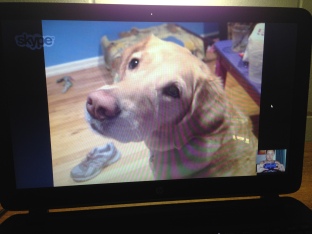 skyping with my love <3